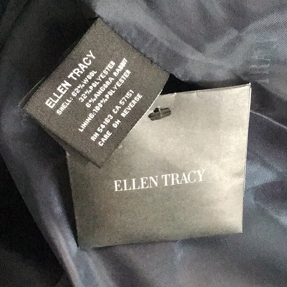 Ellen Tracy Walker Wool Angora Blend A-line Coat - Picture 6 of 7